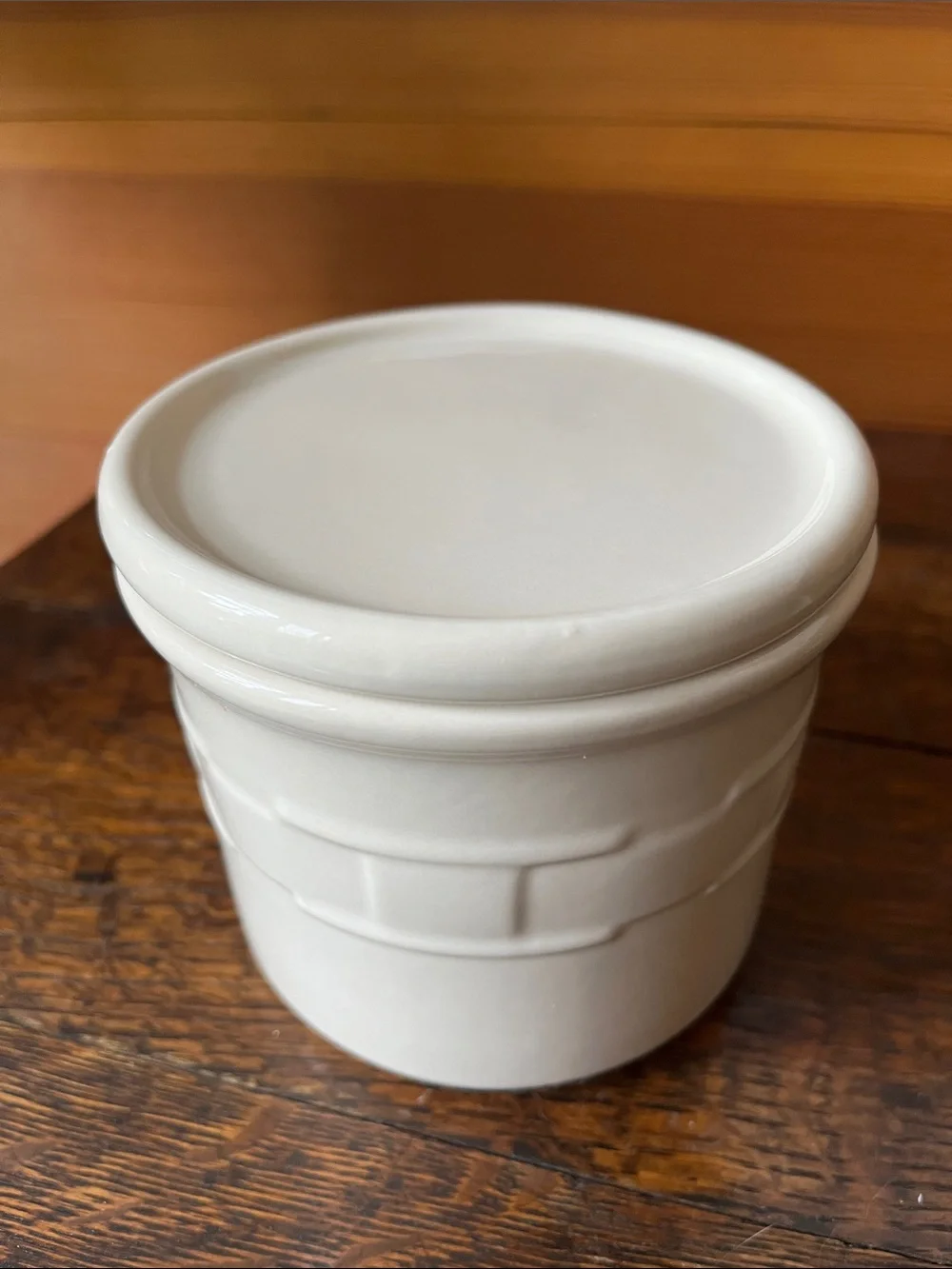 LONGABERGER POTTERY SALT CROCK 1 PINT